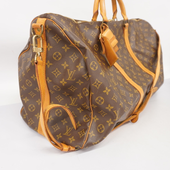 Auth Louis Vuitton Monogram Keepall Bandouliere 60 M41412 Men,Women Boston Bag - Picture 2 of 16